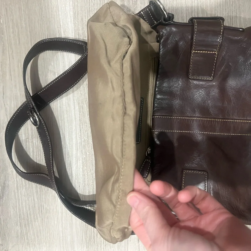 Vintage Coach Y2K Brown Leather Soho Duffle Shoulder/Crossbody Bag 1452‎